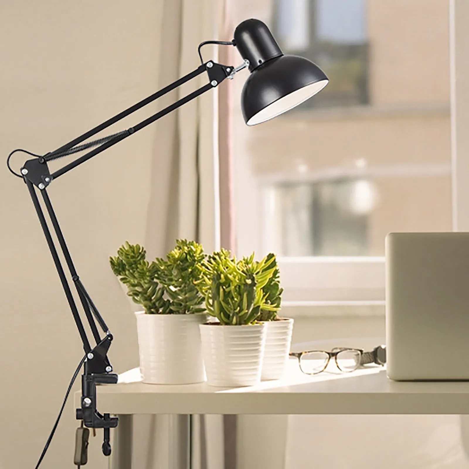 Lampe de table d'étude avec pince école ordinateur lampes de bureau pliant bureau lumière manucure chambre bureaux LED ongles Gel lumières