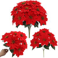 Arrangements floraux de Noël artificiels de haute qualité pour la fête à la maison et la décoration de fleurs d'arbre de fête de Thanksgiving