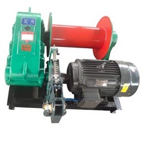 Treuil électrique super grand modèle JM16T à cinq axes, 30-60KW, câble métallique de 400m, frein hydraulique, boîte de vitesses, moment de charge élevé, palan pour l'industrie lourde
