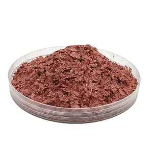 Preço de fábrica da mica vermelha flakes de mica pigmento de grau cosmético