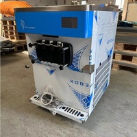 Machine à glace molle professionnelle pour restaurant, 220 V, en acier inoxydable, sur table, 1800 W, pour glaces aux fruits et au lait