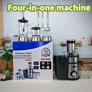 Extracteur de jus 4-en-1 domestique avec séparation des déchets, presse-<span class=keywords><strong>fruits</strong></span> et légumes non filtré, machine à <span class=keywords><strong>fruits</strong></span> entièrement automatique - Product Image 3