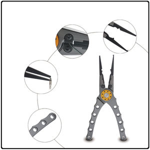 คีมจับปลาอลูมิเนียมอเนกประสงค์สำหรับตกปลากลางแจ้งออกแบบโลโก้ได้ตามต้องการ - Product Image 2