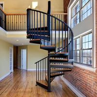 Escalier en colimaçon moderne pour appartement, villa, avec installation DIY et utilisation en intérieur