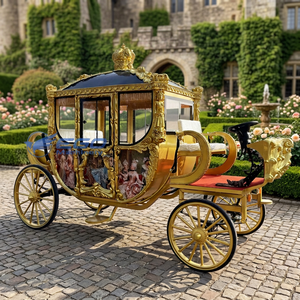 Charrette royale à chevaux haut de gamme pour excursions touristiques sur itinéraires panoramiques - Product Image 1