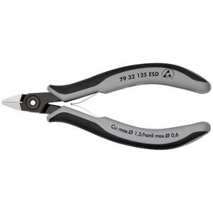 Ciseaux de précision ESD pour électronique, à tête pointue, Cu Max 1,5, Hard Max 0,6 - Product Image 1