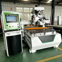 Máquina CNC para trabajar la madera Jinan Mosencnc Mach3 Program ATC, 1500x3000mm, con refrigeración por aire, router CNC, sierra de corte, motor de husillo 380V/220V