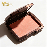 Fard à joues en poudre minérale 5g, teinte rose, texture lisse et estompable, fini naturel, emballage personnalisé, OEM, marque privée