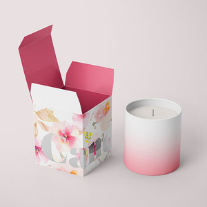 SPRING 2022 luxury custom private labels 14oz scented round candle jars packaging box set gift boxes