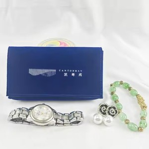 Custom Printed logo Suede Envelope Pouch with Magnet Small Velvet <b>Watch</b> Jewelry Gift Bags for Rings Necklace Storage Packaging - Product Image 3