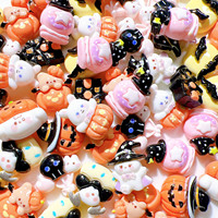 Accessoires de bijoux en résine en gros, composants DIY, fournitures artisanales, boucles de chaussures, embellissements de chapeaux, autocollants à la crème, mini