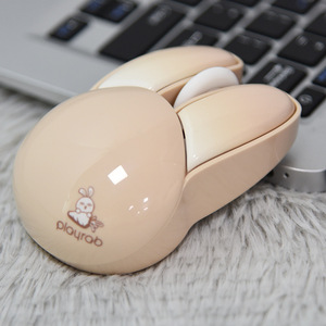 Cute Rabbit Wireless <b>Mouse</b> for Girls Lovely Cartoon Design Portable Office <b>Mice</b> for Laptop Computer Silent Buttons Slim Style - Product Image 1