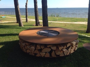 <span class=keywords><strong>Mesa</strong></span> redonda personalizable para exteriores, chimenea <span class=keywords><strong>de</strong></span> propano, <span class=keywords><strong>barbacoa</strong></span> - Product Image 6