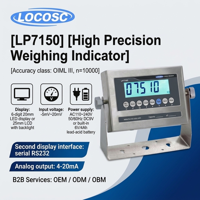 LOCOSC LP7510 Industrial Stainless Steel Digital Weighing Scale Controller Indicator