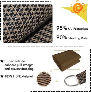 Toldo de Malla Impermeable para Jardín, Hecho a Mano, 100% HDPE Virgen, Protección Solar - Product Image 4