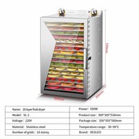 Meilleure machine de séchage de fruits et légumes intelligente bon marché Déshydrateur alimentaire 18 couches domestique commercial de haute qualité