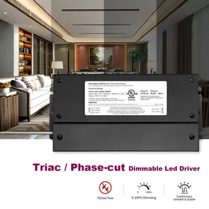 Triac 0-10v 1-10v conductor regulable 30w 60w 80w 96w 100w 120w 150w 180w 200w 288w 300w 320w 360w 384w LED controlador de iluminación