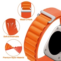 Bracelet de montre sport en nylon pour Apple Watch Ultra 2 49mm Series 8 9 45mm 41mm Strap Alpine Loop