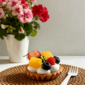 7cm Thin Plastic Eco-Friendly Foam Pastry Tart Mold Mango Cream Raspberry Blueberry Strawberry Mixed Fruit Tart Dessert Props - Product Image 4