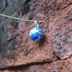 NY-DB001-B émail carillon boule 925 argent Sterling or diamant bijoux 925 pierre numéro motif breloque pendentifs mignon élégant perle - Product Image 4