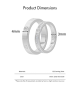 Ensemble de bagues créatives pour couple avec zircon serti à griffes, plaqué or - Cadeau de fiançailles, de mariage ou d'anniversaire