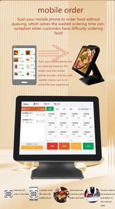 15.6 ''cảm ứng kép POS PC thiết bị đầu cuối điện tử máy tính để bàn tiền mặt đăng ký hệ thống máy thế hệ mới màn hình cảm ứng POS - Product Image 5