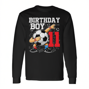 Camiseta de manga larga de fútbol para niños de 11 años, Birthday Boy 11 - Product Image 2