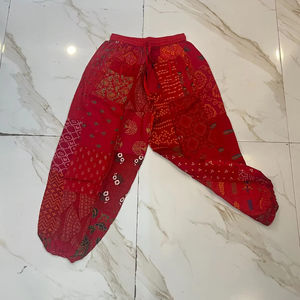 Pantalon Harem Patchwork Taille Unique Ample et Confortable pour Toutes les Tailles – Fournisseur Indien - Product Image 1
