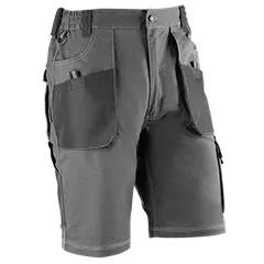 Pantaloncini - 172 S Flex - Colore: Nero/Grigio - Pantaloncini elasticizzati multitasche con elastico in vita. Tasche - Product Image 2