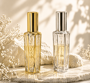 Luxury Hexahedral Electroplate <b>Glass</b> Spray <b>Bottle</b> <b>Empty</b> 15ml 12ml 10ml 8ml Gold Sliver Screw Sprayer Mini Perfume <b>Bottle</b> - Product Image 1