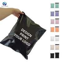 Maßgeschneiderte Poly-Versandtasche, Wasserdichte, Mattschwarze Kurier-Versandbeutel für Hoodies
