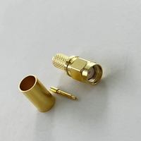 Conector Coaxial RF SMA Macho (plug) para Cable H155 LMR240 CNT240