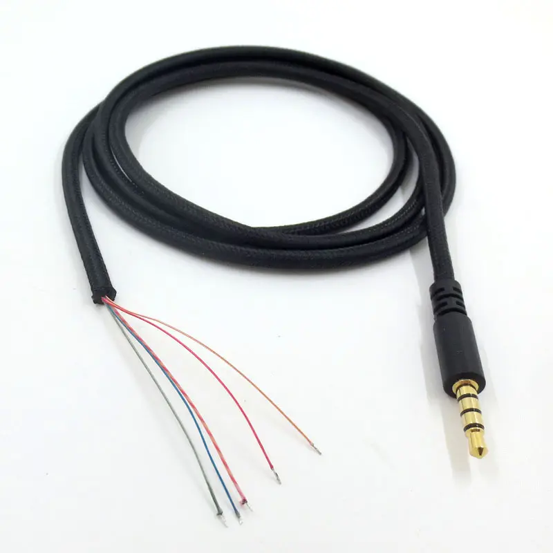 110cm For Kingston Cloud Core Silver Headset Audio Cable Replacement Upgrade Headphone Repair Parts