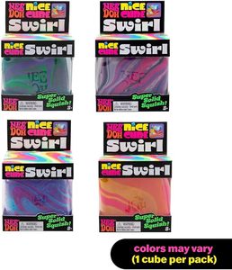 Schylling NeeDoh Nice Cube Swirl - Sensory Toy with a Super Solid Squish - Unique, Swirling Color <b>Blend</b> - Product Image 2
