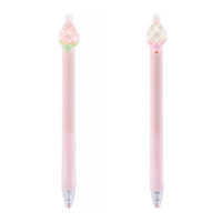 Stylo gel effaçable rétractable mignon, design en forme de fleur, stylo gel effaçable, papeterie promotionnelle, stylo cadeau mignon