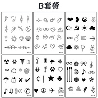 811 durable 7-15 jours jus de plantes semi-permanent INS dessin animé beauté petit réaliste étanche temporaire tatouage pochoir autocollant