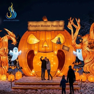 <span class=keywords><strong>Lanterne</strong></span> géante LED d'Halloween en forme de fantôme et de citrouille pour décorations de jardin et de cour - Product Image 3