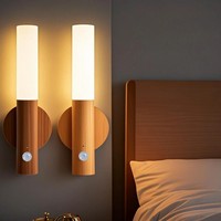 Veilleuse LED à chargement USB avec détection intelligente de mouvement pour chevet, armoire et éclairage domestique – Lampe LED à détecteur de mouvement