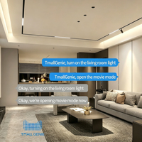 Système d'éclairage sur rail LED magnétique intelligent et dimmable TmallGenie avec construction en aluminium, design moderne, compatible Wi-Fi, 30W Dali