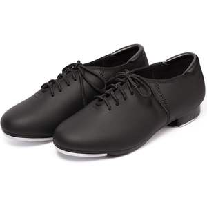 Zapatos de Claqué Dynadans para Niños, Unisex, de Piel Sintética, con Cordones, Tacón Plano, Embalaje en Caja, Modelo 603 - Product Image 1