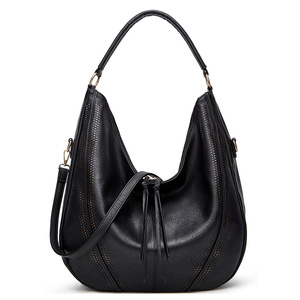 Nouveau sac à bandoulière classique Vintage <span class=keywords><strong>grande</strong></span> capacité femmes Hobo sacs à main doux Faux <span class=keywords><strong>cuir</strong></span> grand cartable fourre-tout - Product Image 3