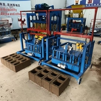 Machine de fabrication de blocs de béton creux et de briques pleines, à moteur diesel/essence, pour usage domestique et industriel en Afrique