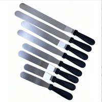 Spatule à pâtisserie, spatule à crème en acier inoxydable, outil de décoration, couteau à démouler les gâteaux de 6, 8, 10, 12 pouces, outil de pâtisserie