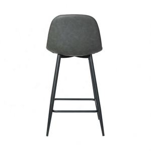 Sedia <span class=keywords><strong>da</strong></span> Pranzo Moderna 2026 di Alta Qualità, Arredamento Interno per Ristoranti, in Pelle Nera con Gambe Verniciate - Product Image 4