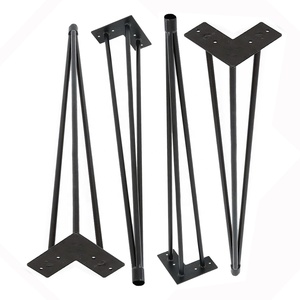 <span class=keywords><strong>El</strong></span> nuevo moderno de Metal de hierro Tapered ángulo piernas Picnic al aire libre mesa de café piernas de horquilla de cocina patas de mesa de comedor - Product Image 3