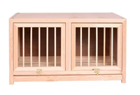 Cage à oiseaux naturelle en bois massif rectangulaire pour animaux de compagnie, chat, chien, famille, cage à pigeons, cage de reproduction, boîte en bois