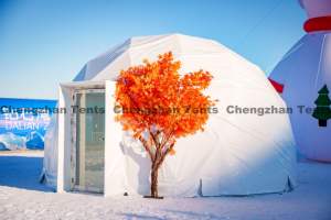 Tente géodésique en forme <span class=keywords><strong>de</strong></span> boule, structure sphérique personnalisable en PVC enduit, 6m-40m, pour le <span class=keywords><strong>camping</strong></span>, les événements, les glamping, les stations balnéaires - Product Image 5