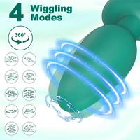 Silikon Prostata-Massagegerät Butt Plug Wackelnder Rotierender APP-gesteuerter Analplug Sexspielzeug für Männer Frauen Erotikspiele