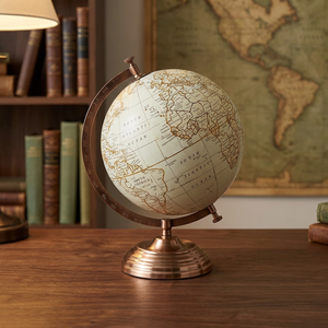 Luxury High Quality New Design Rotating World Globe / Metal Art Deco RJ Handicrafts <b>Office</b> <b>Decoration</b> Indian Manufacture Cheap - Product Image 2