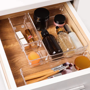13 pezzi Organizer per cassetti da scrivania, contenitori in plastica per riporre il vassoio da bagno, - Product Image 4